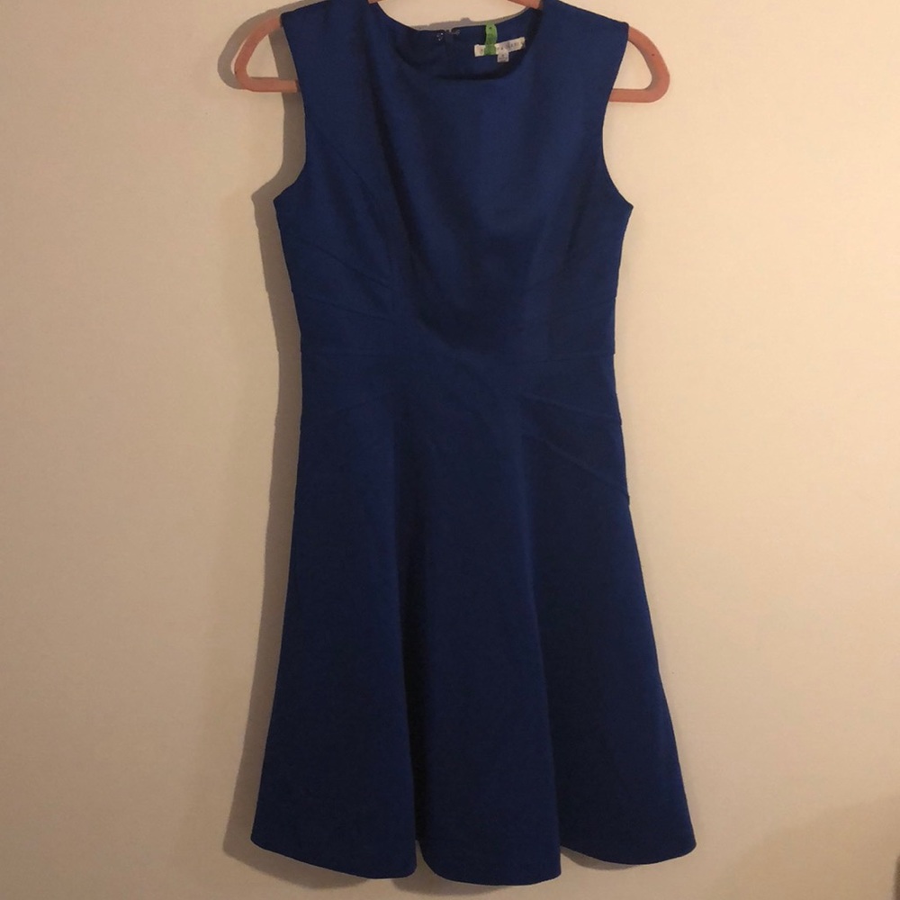 Royal blue midi flowy dress!